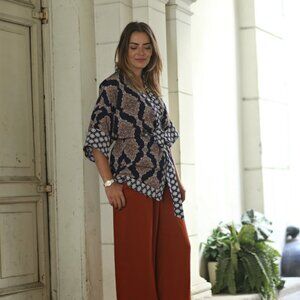 NEW Kimono Hippy Patchwork Paisley Tunic Wrap Tie Boho Top Jacket LagenLook